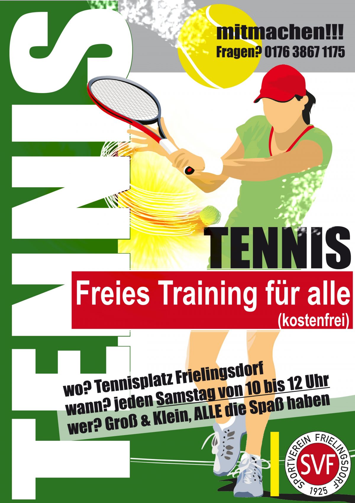 Tennis – Einladung zum Freien Training